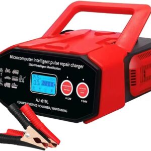 (14) BAUSATZ 12V 24V Smart Pulse Charger Microcomputer Intelligent Pulse Repair Charger Battery Charger