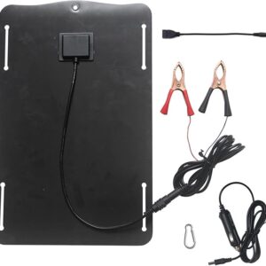 (12) Automotive Solar Battery Charger - Solar Panel for Car Battery Charging, 10W Multipurpose Solar Panel Charger